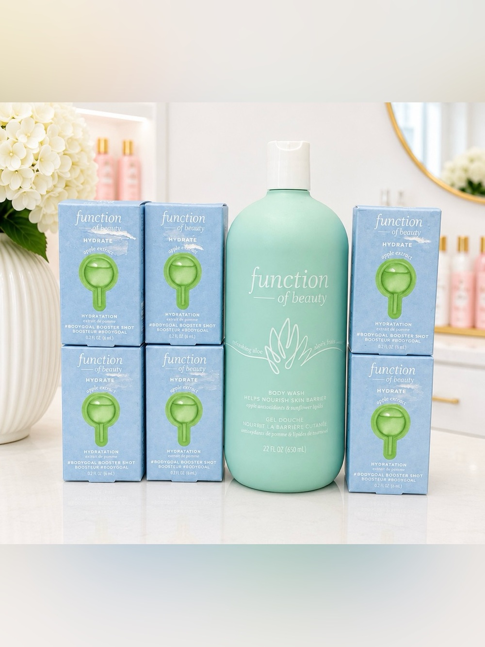 Function of Beauty Body Wash & Hydrations Boosters Bundle-New